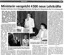 Bericht im Neumarkter Tagblatt
